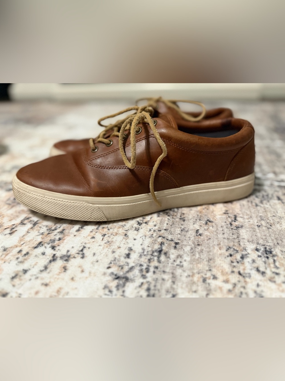 Men's Sperry’s Leather Lace-Up Slip-On Loafers - Brown